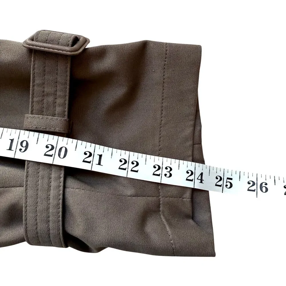 VTG London Fog Towne Trench Coat Mens 38 Short Khaki Brown Belted Lined Classic